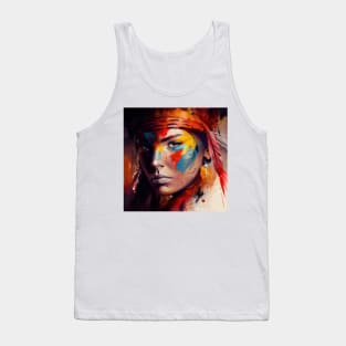 Powerful American Native Woman #4 Tank Top